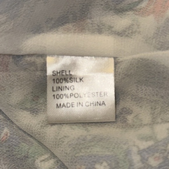 Rebeeca by Lily Soutache Trim Silk Mini Dress Women Size Medium Casual Travel - Picture 8 of 9